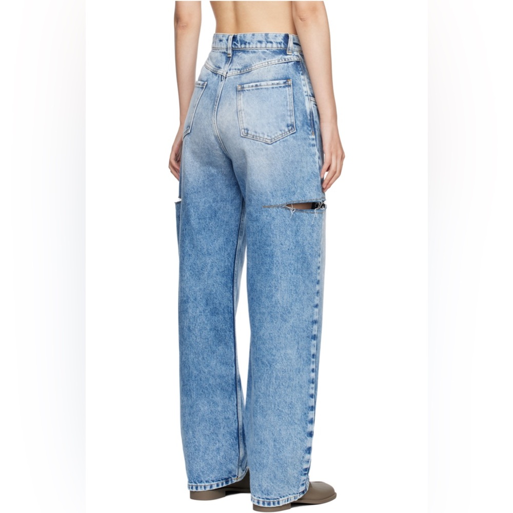 👖MM Inspired Cutout high-rise wide-leg jeans - Picture 10 of 16